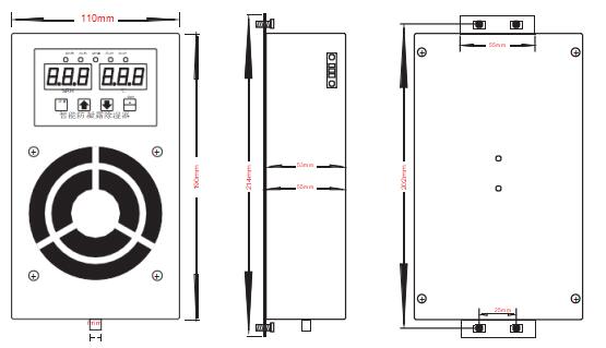 智能防凝露除湿器安装示意图 智能防凝露除湿器安装示意图